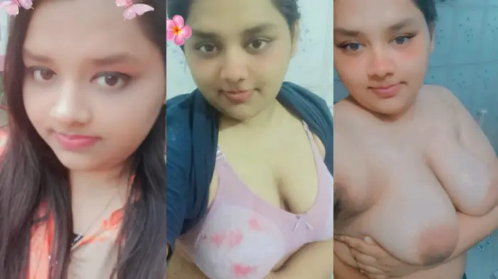 Cute Teen Chubby Girl Boobs Play MMS Video